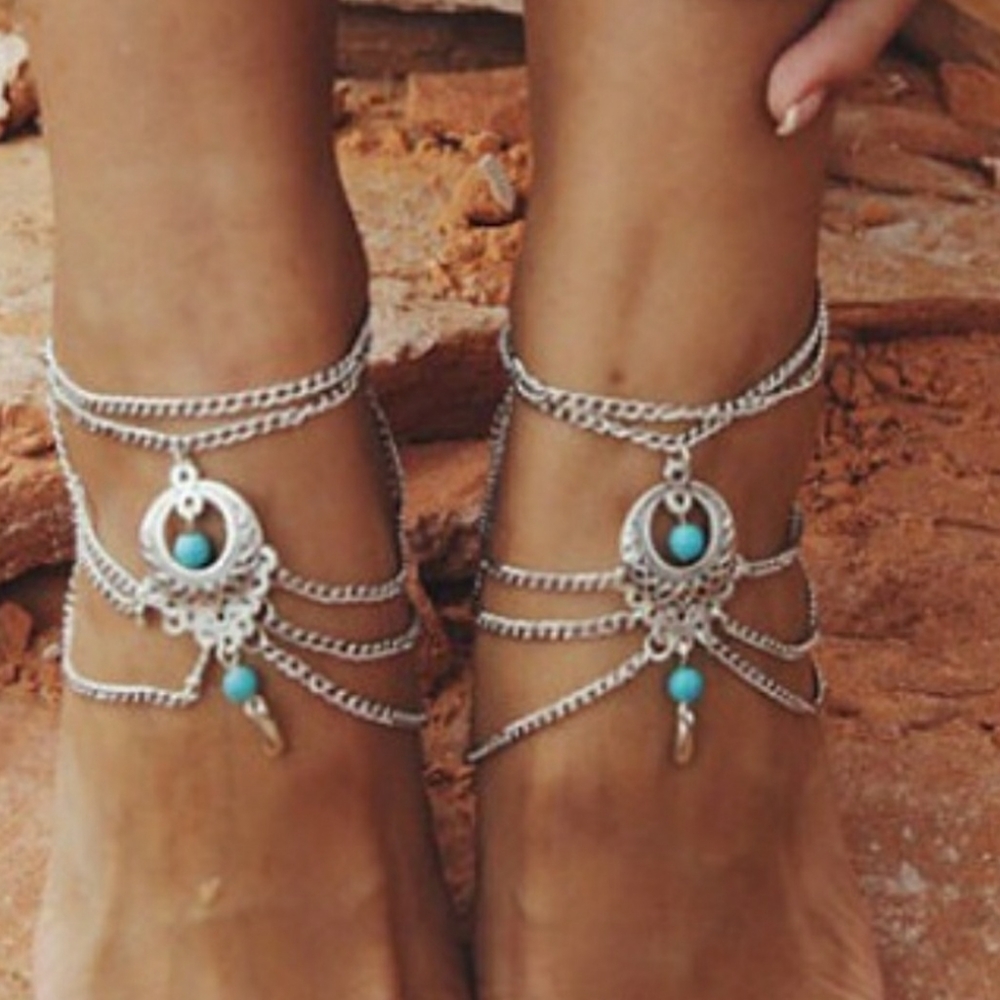 2pc Boho Beach Anklets
